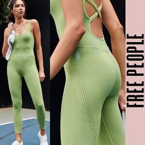 Free People onesie jumpsuit activewear one piece romper stretchy yoga workout